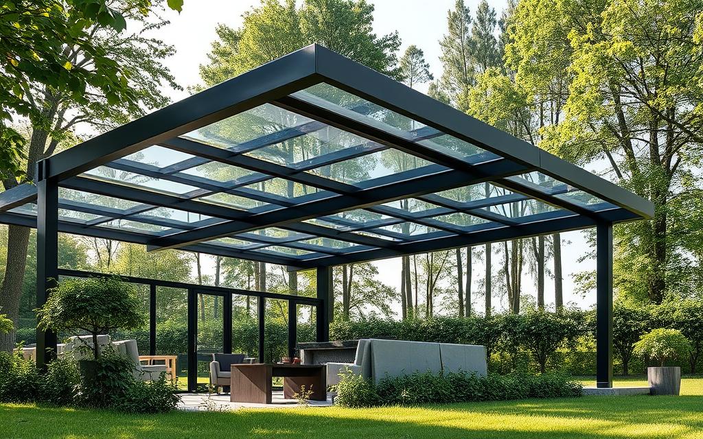 Pergole z rozsuwanym dachem