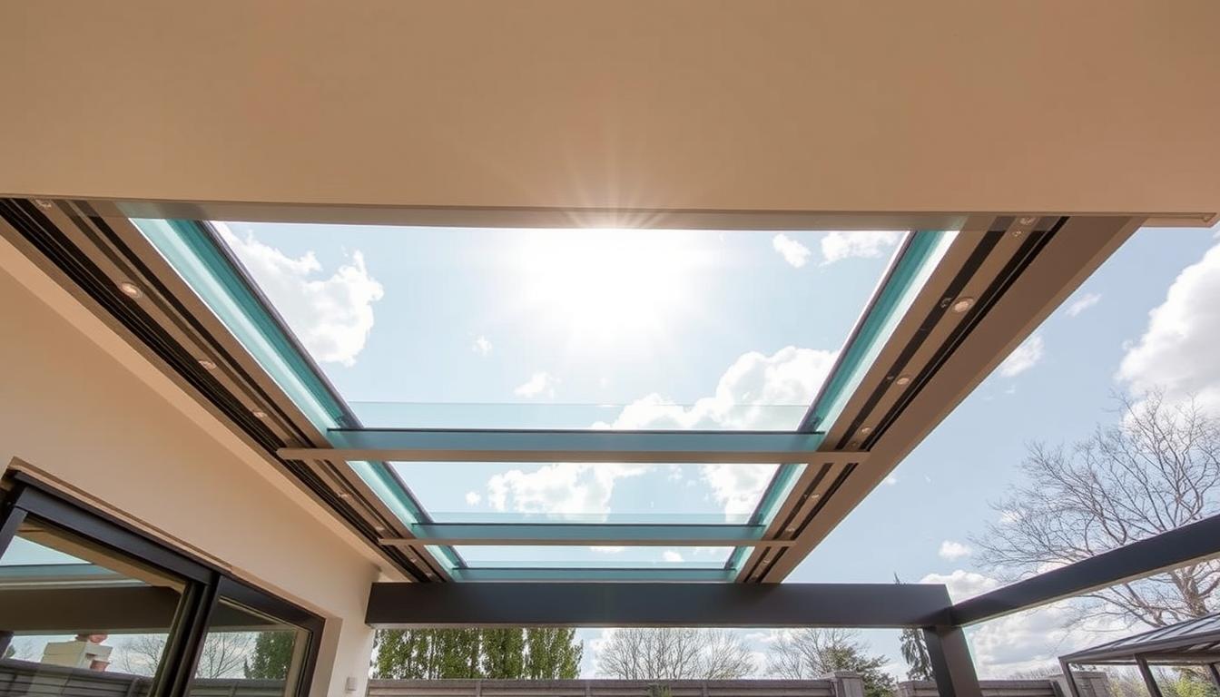 rozsuwany dach na taras