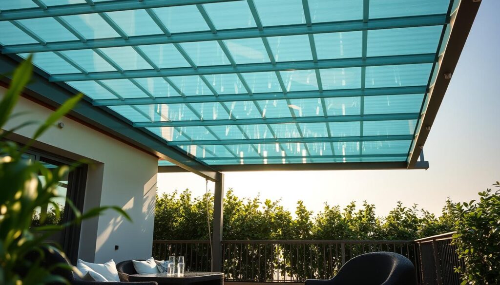 zastosowanie dachów tarasowych z poliwęglanu