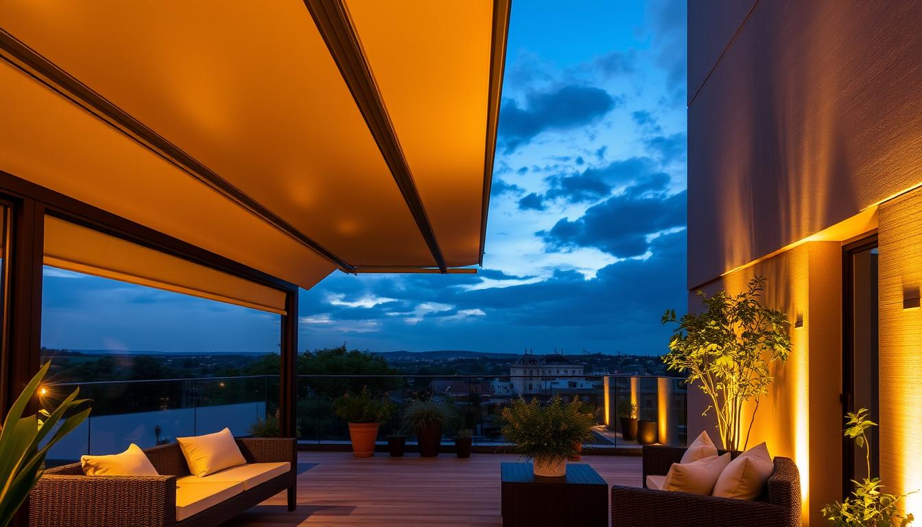 rozsuwany dach na taras