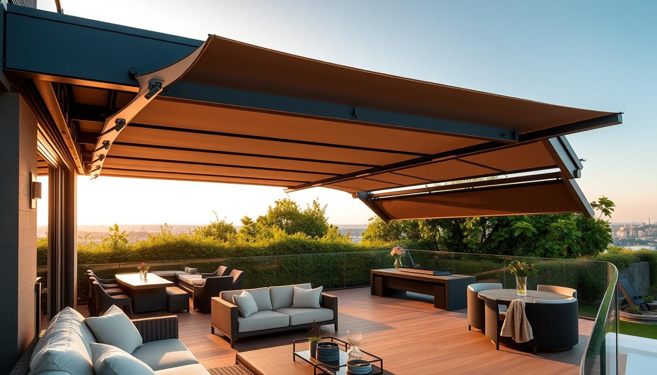 rozsuwany dach na taras